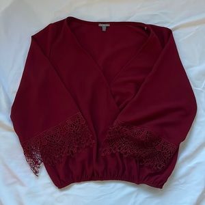 Charlotte Russe small red blouse